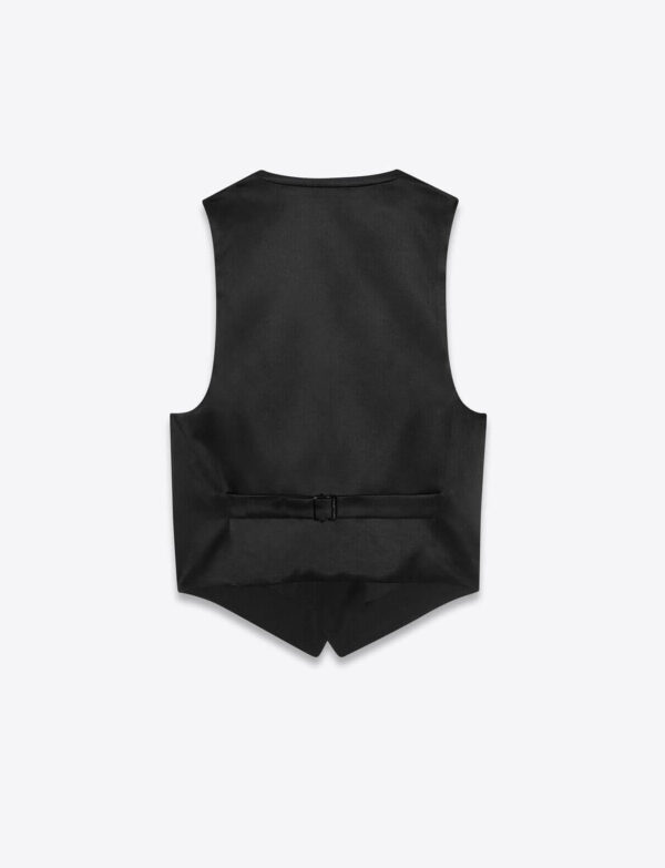 Faux-leather double-breasted blazer